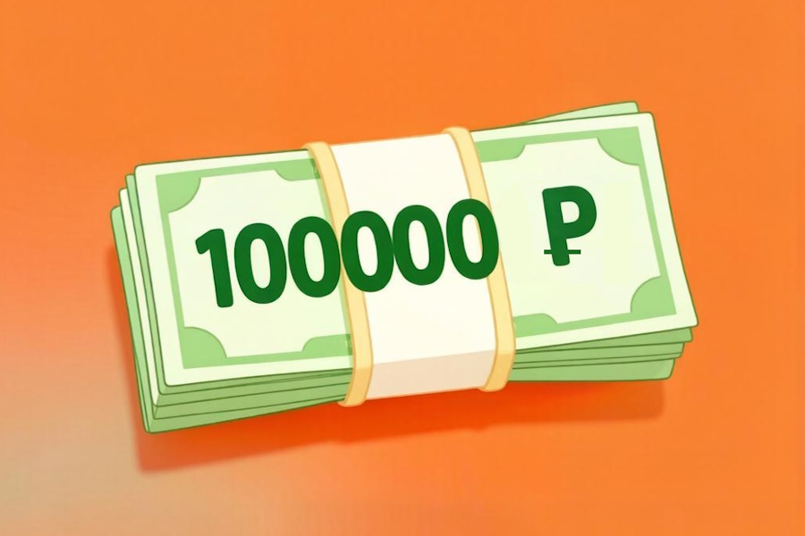 100000 рублей